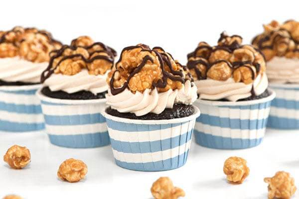 Best Cupcake Recipe - Chocolate Carmel Corn