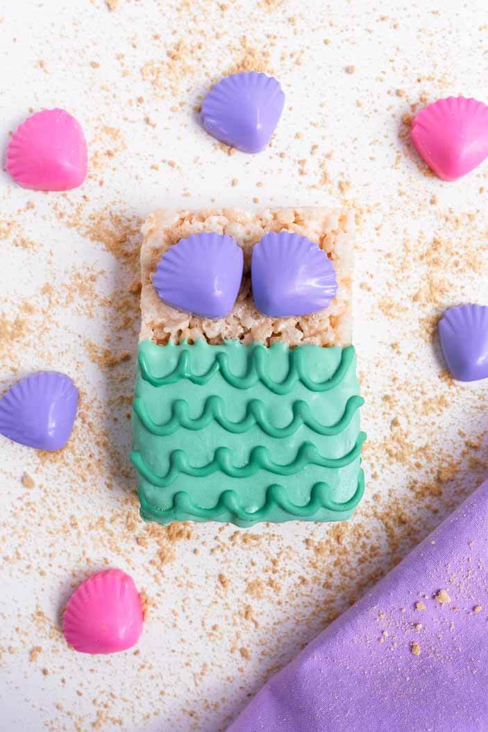Mermaid Rice Krispy Treats | Sprinkles For Breakfast